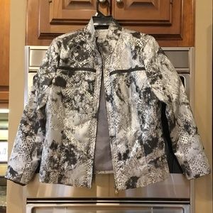 Large Snake skin zip up Jacket Erin London